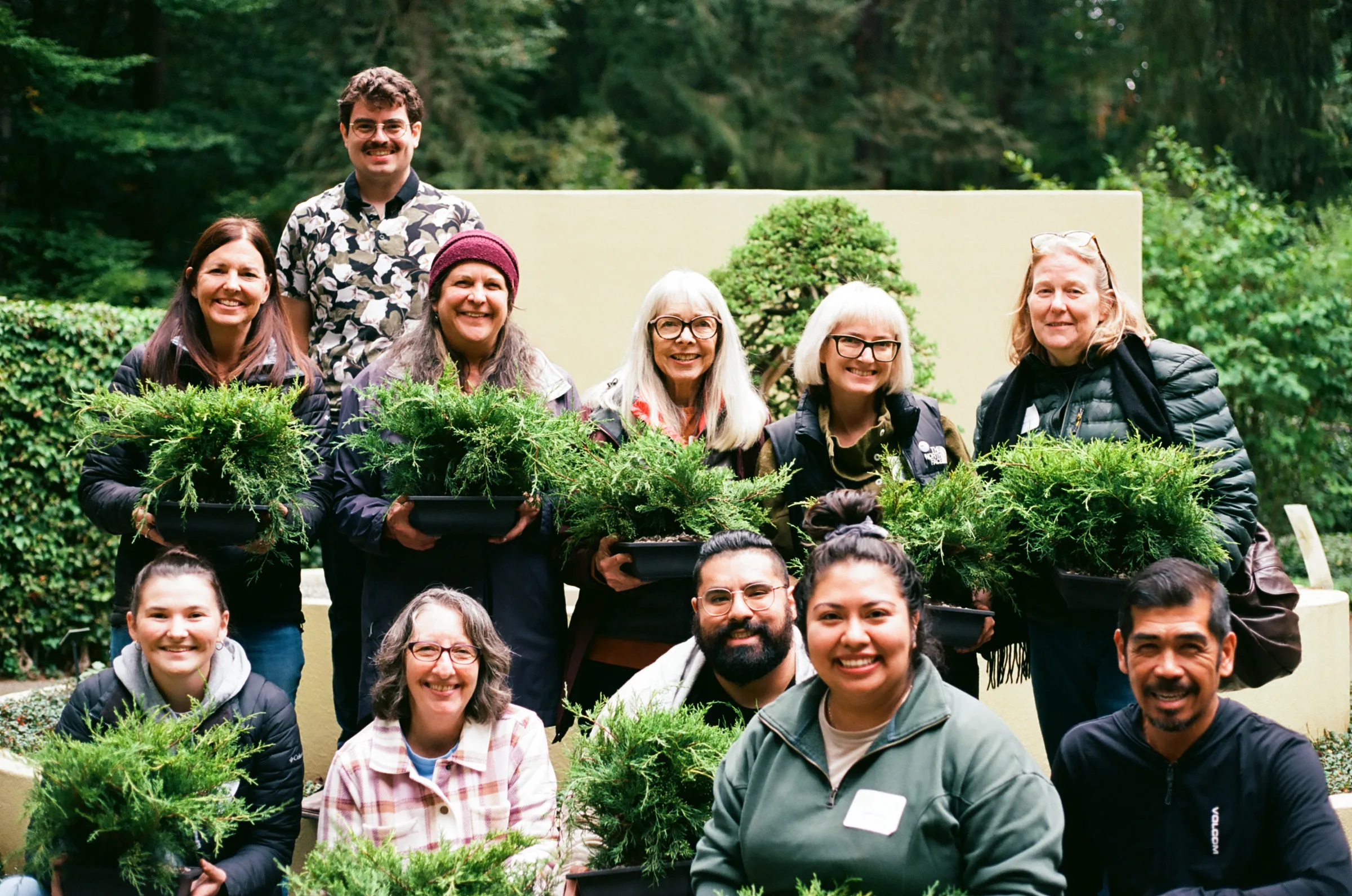 A class of bonsai students